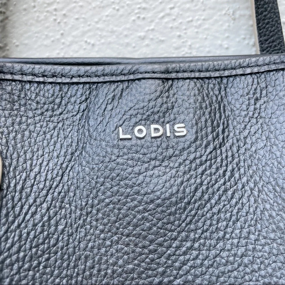 Lodis black pebbled leather tote bag - Picture 2 of 11